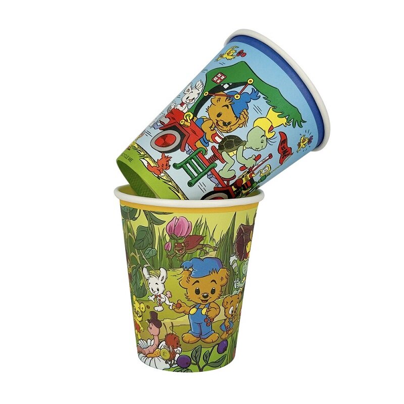 Bamse Pappkopper Natur 8 stk.