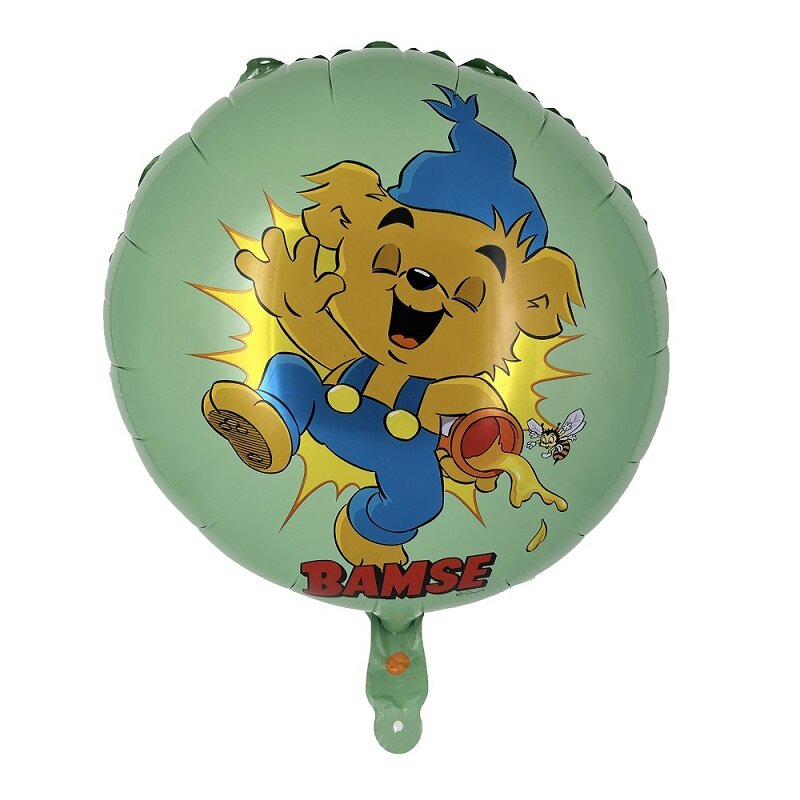 Bamse Folieballong Grønn 35 cm