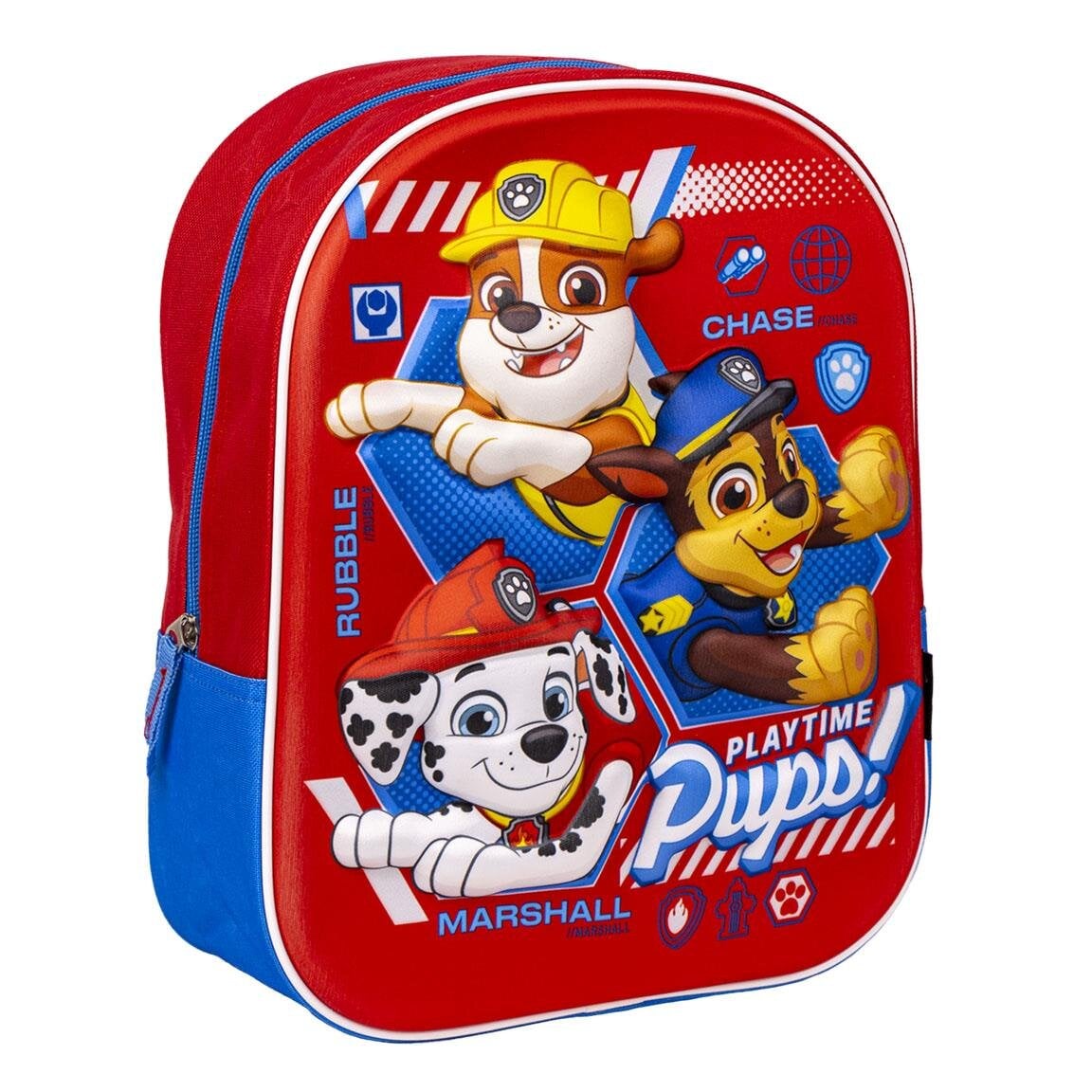 Ryggsekk Paw Patrol Pups Barnestørrelse 3D