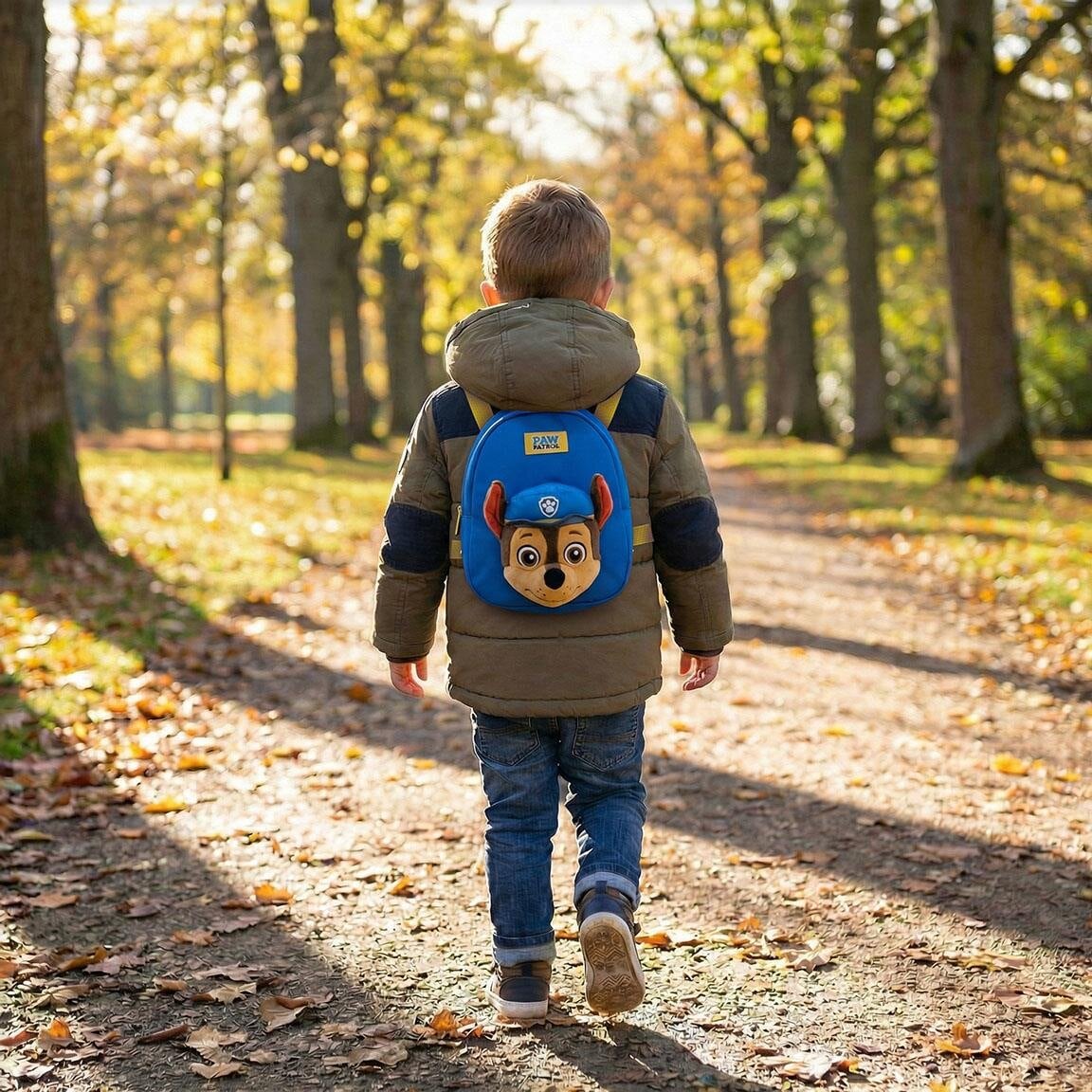 Paw Patrol Chase Barneryggsekk i plysj