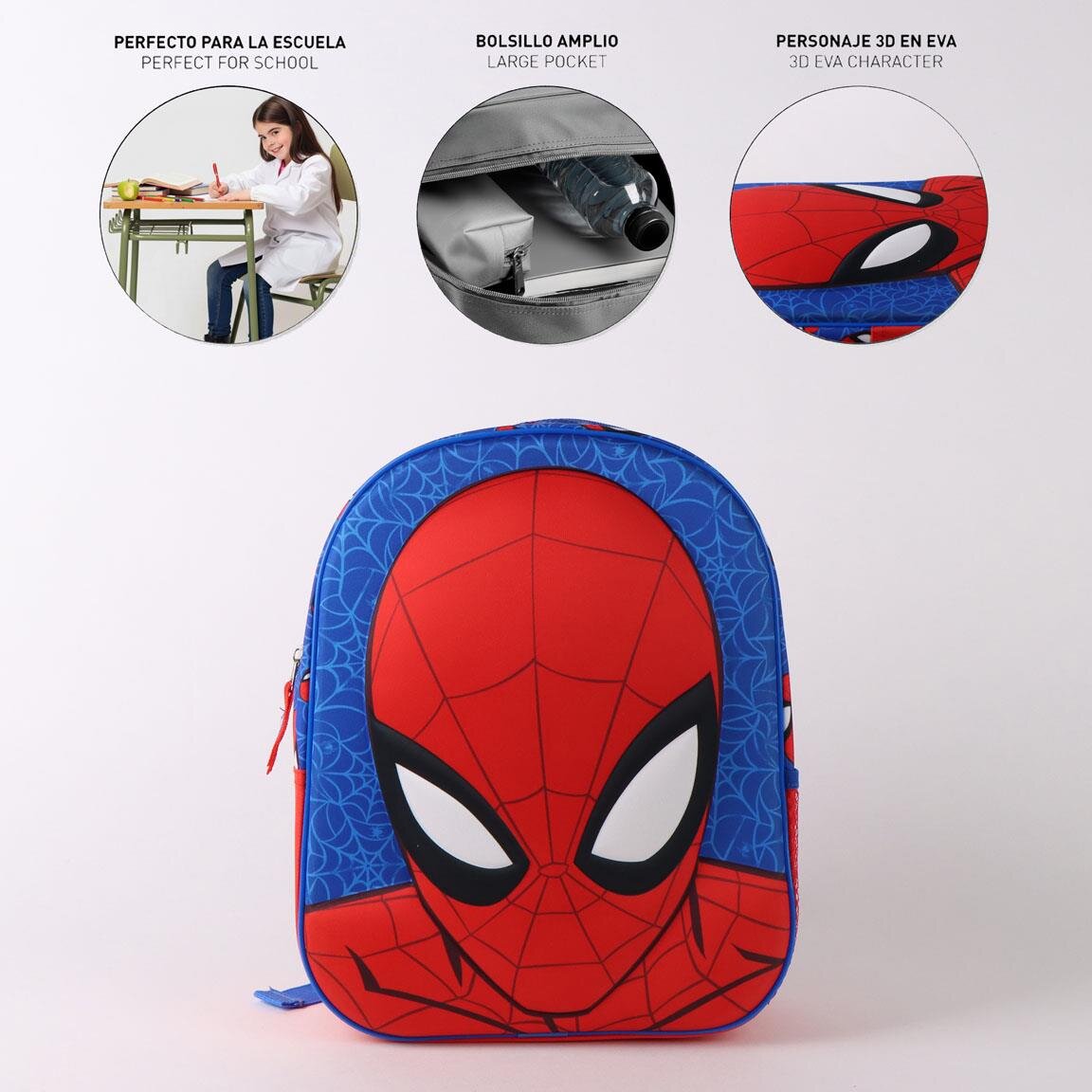 Spiderman Barneryggsekk med 3D-effekt