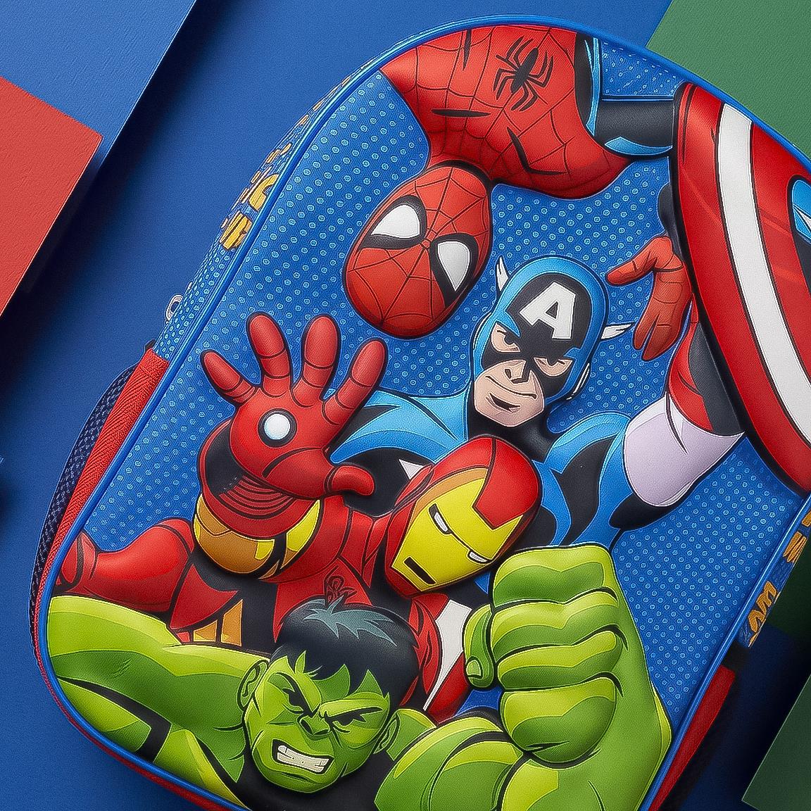 Avengers Barneryggsekk med 3D-effekt