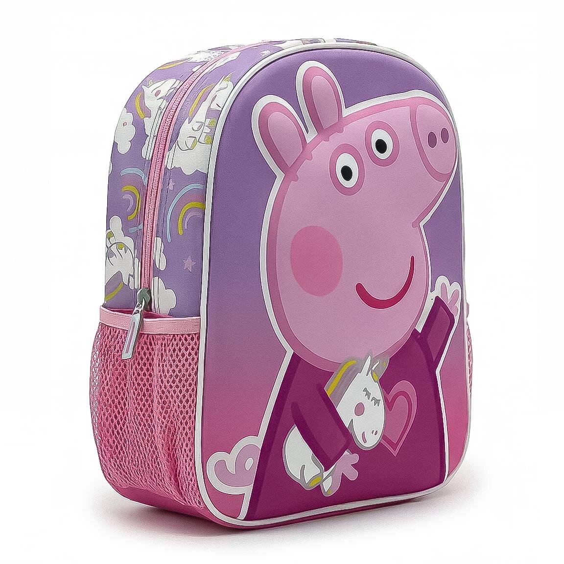 Peppa Gris Barneryggsekk med 3D-effekt