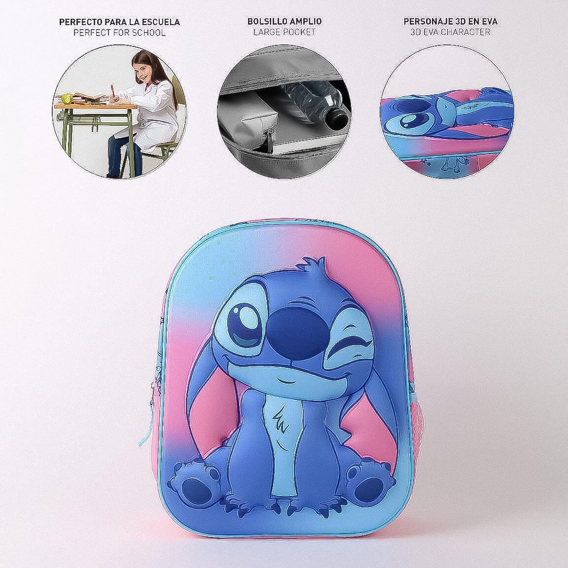 Stitch Barneryggsekk med 3D-effekt