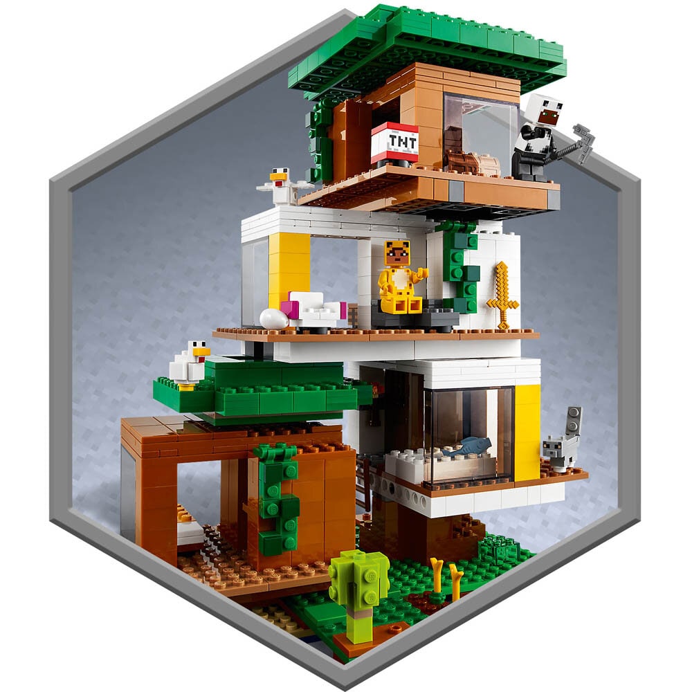 LEGO Minecraft Moderne trehytte 9+