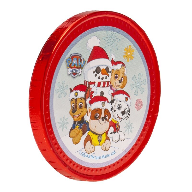Paw Patrol feirer jul Sjokolademynt 50 gram