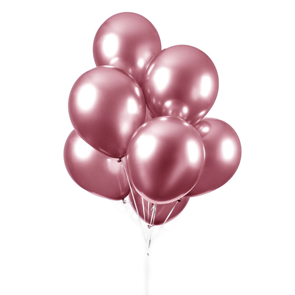 Ballonger - Rosa Chrome 10 stk.