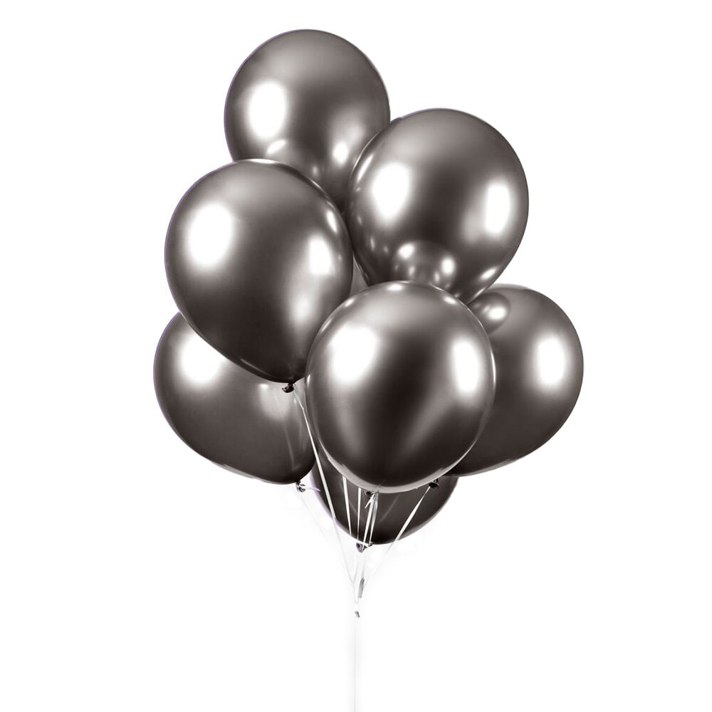 Ballonger - Space Gray Chrome 10 stk.