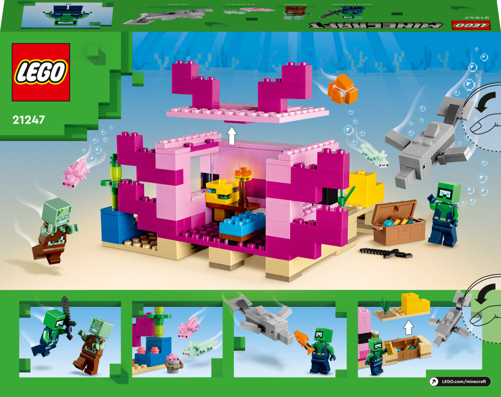 LEGO Minecraft - Axolotl-huset 7+