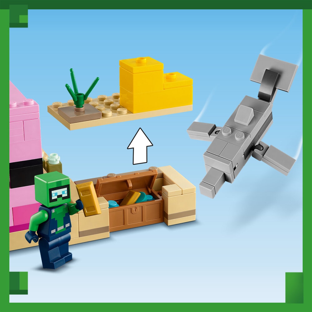 LEGO Minecraft - Axolotl-huset 7+