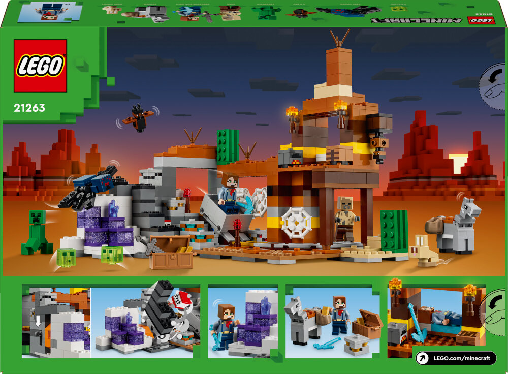 LEGO Minecraft - Gruvegang i steinørkenen 8+