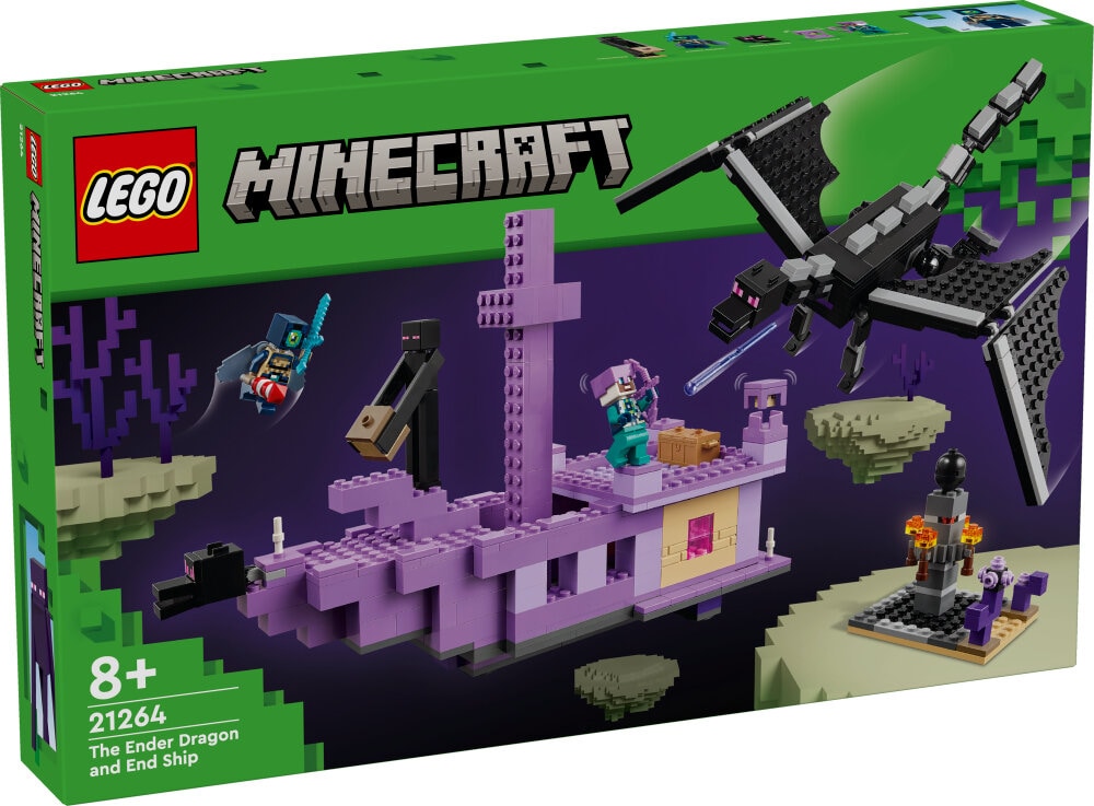 LEGO Minecraft - Enderdrage og End Ship 8+