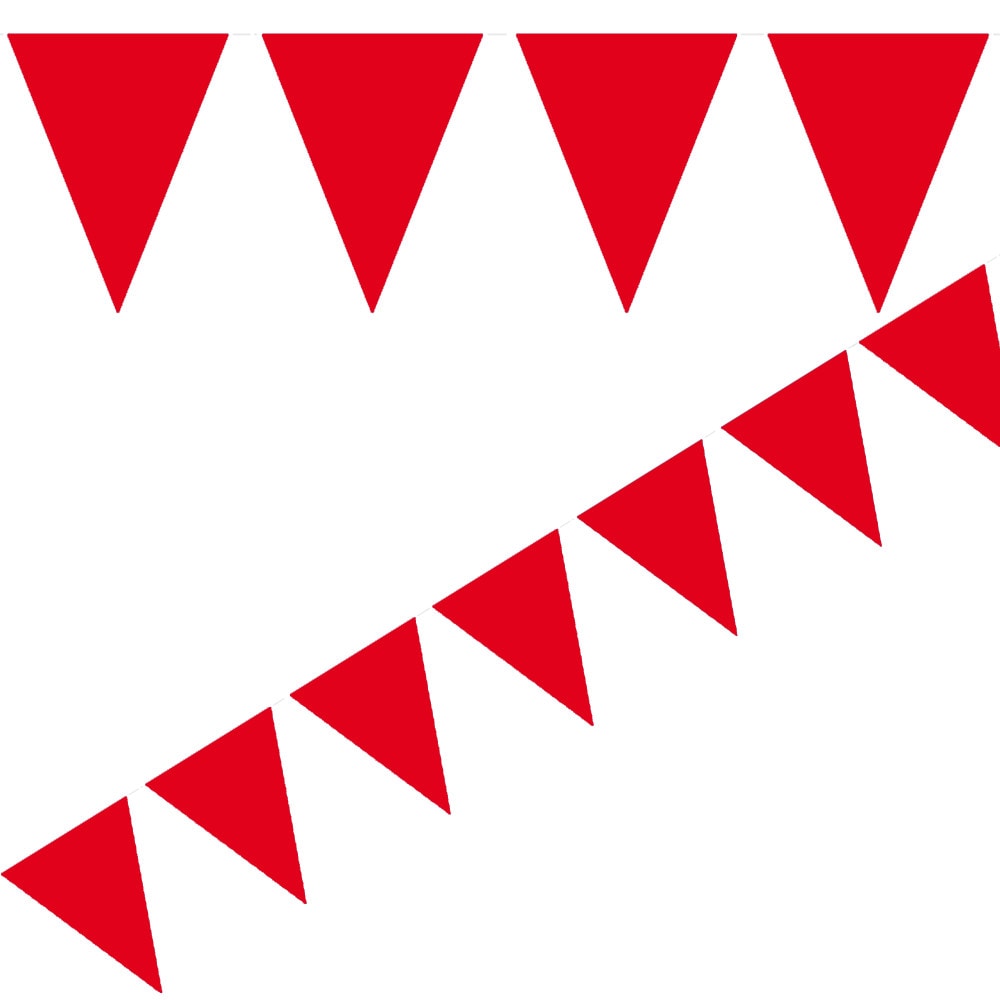 Flaggirlander - Rød 10 meter