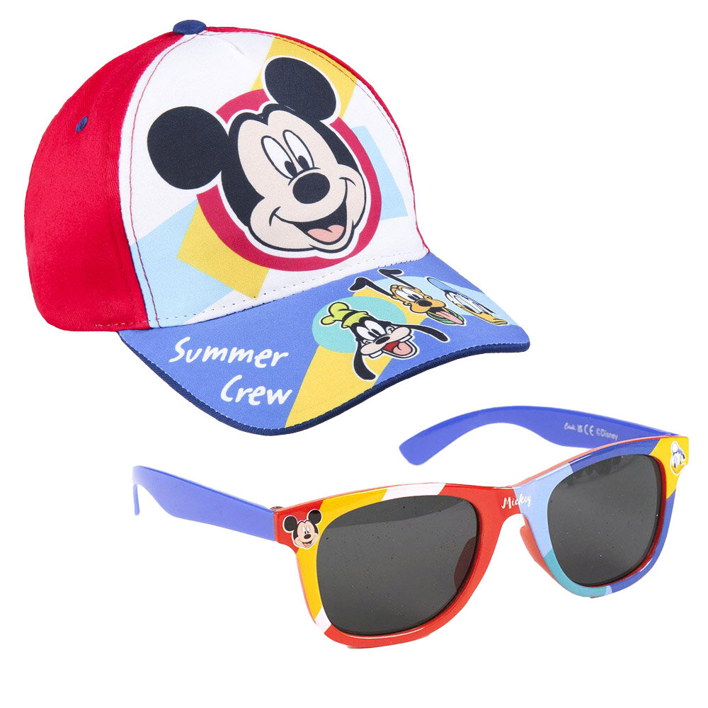 Mikke Mus - Cap og solbriller til barn