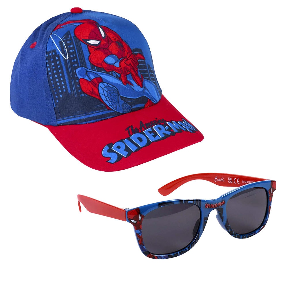 Spiderman - Caps og solbriller til barn