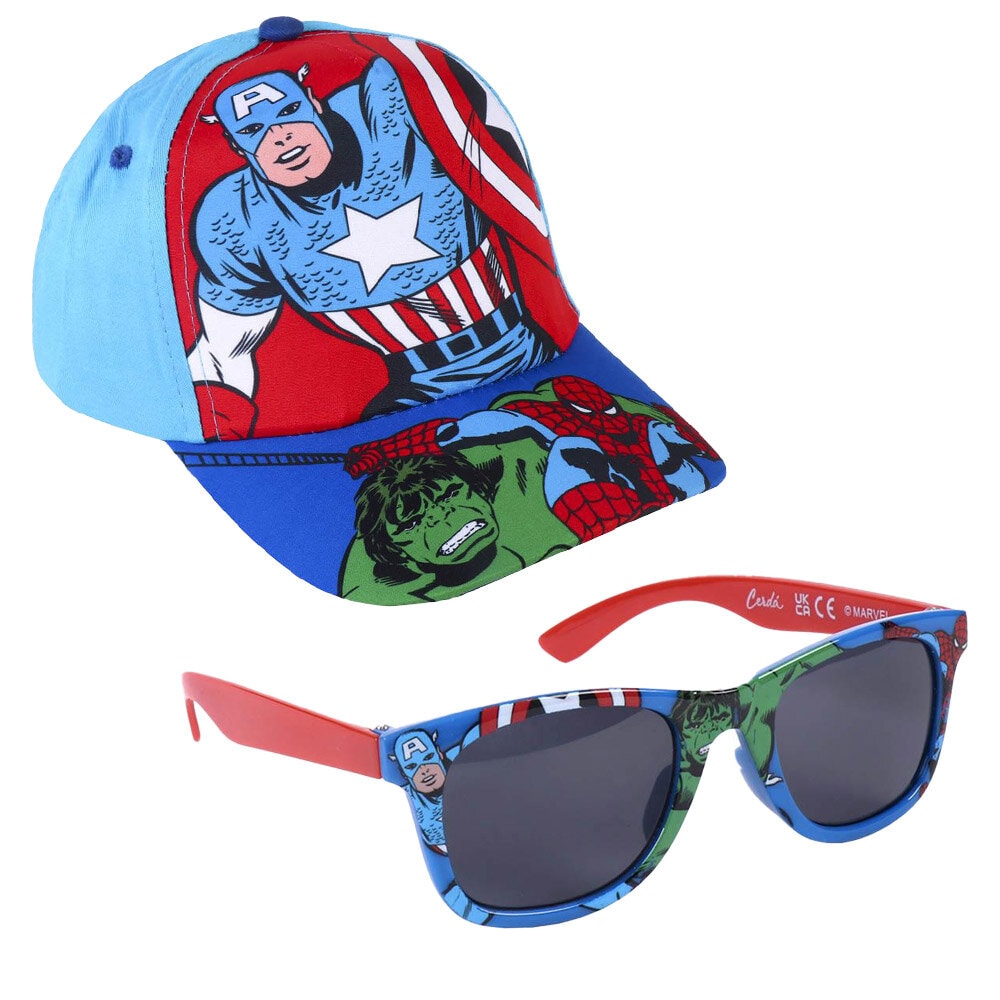 Avengers - Caps og solbriller for barn