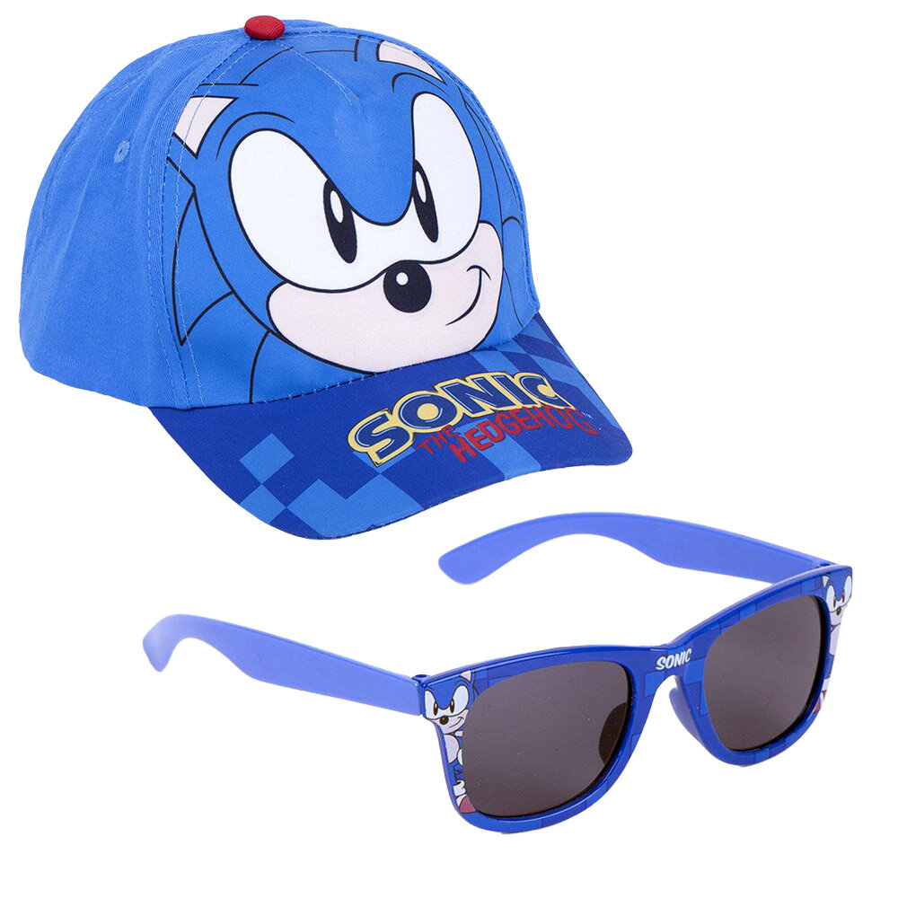 Sonic the Hedgehog - Caps og solbriller til barn