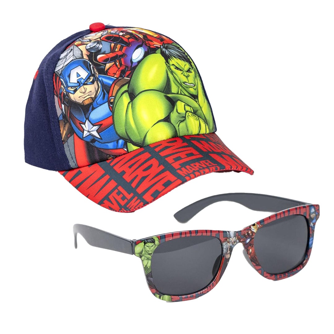 Marvel Avengers - Caps og solbriller til barn