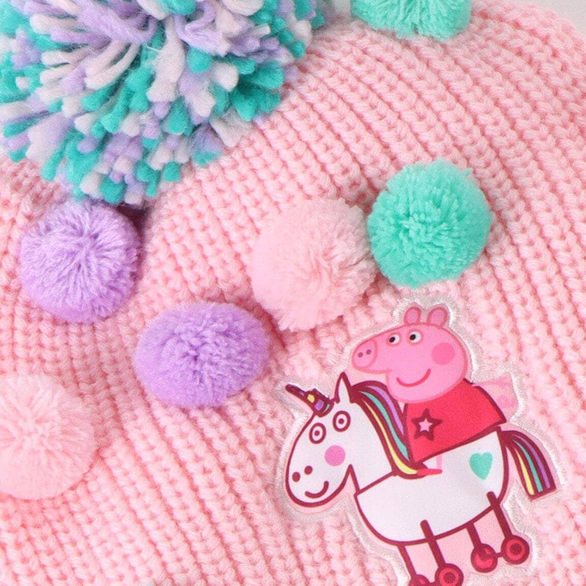 Peppa Gris - Lue, skjerf og hansker