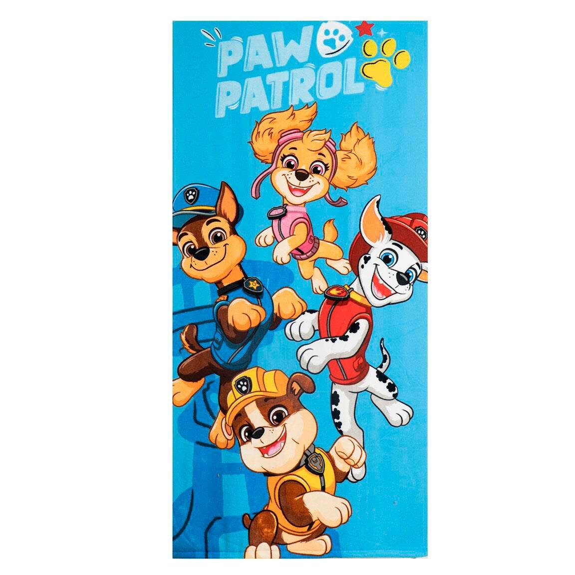 Paw Patrol sett med badehåndkle og svømmebriller