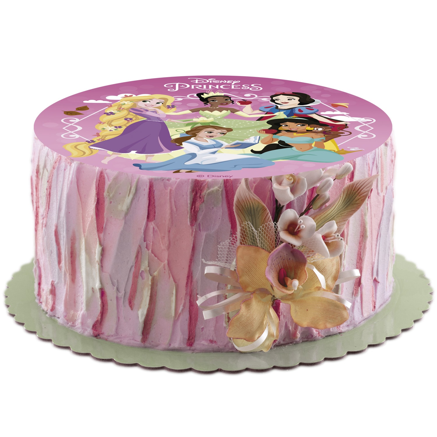 Kakebilde Disney Prinsesser - Sukkerfri pasta 15,5 cm
