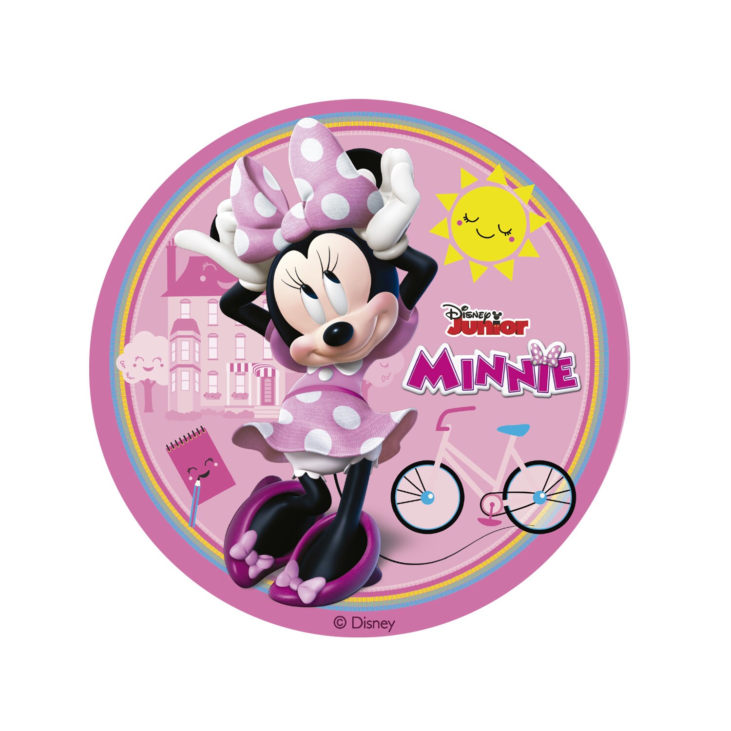 Kakebilde Minnie Mus - Sukkerfri pasta 15,5 cm