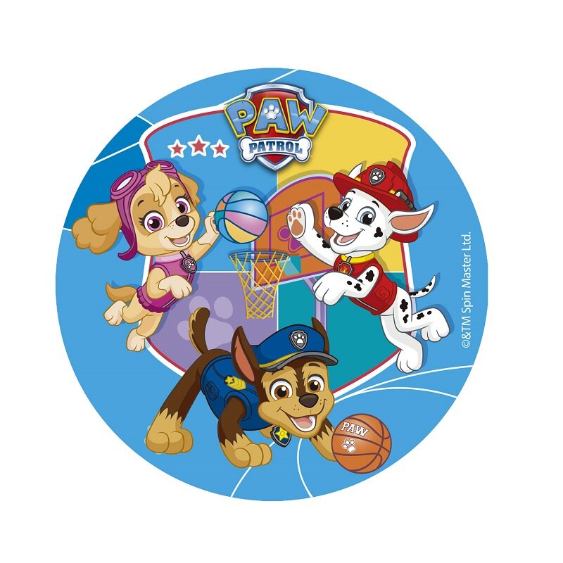 Kakebilde Paw Patrol - Sukkerpasta 15,5 cm