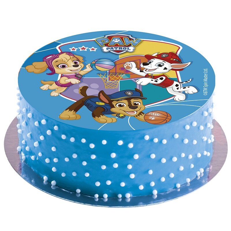 Kakebilde Paw Patrol - Sukkerpasta 15,5 cm