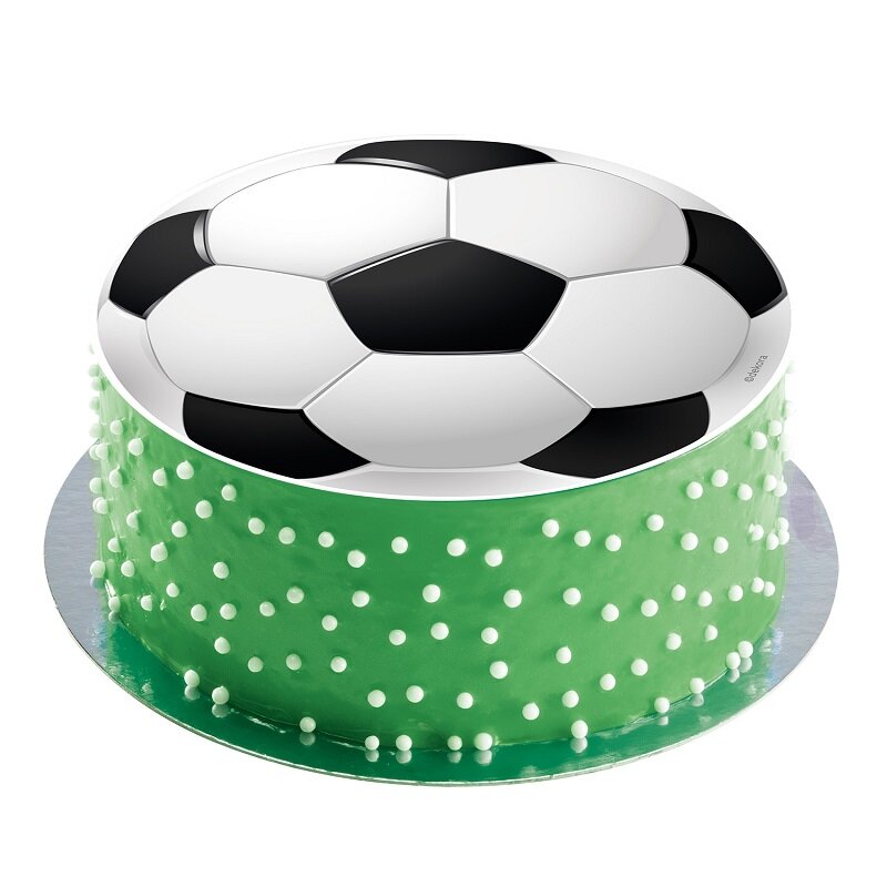 Kakebilde Fotball - Sukkerpasta 15,5 cm