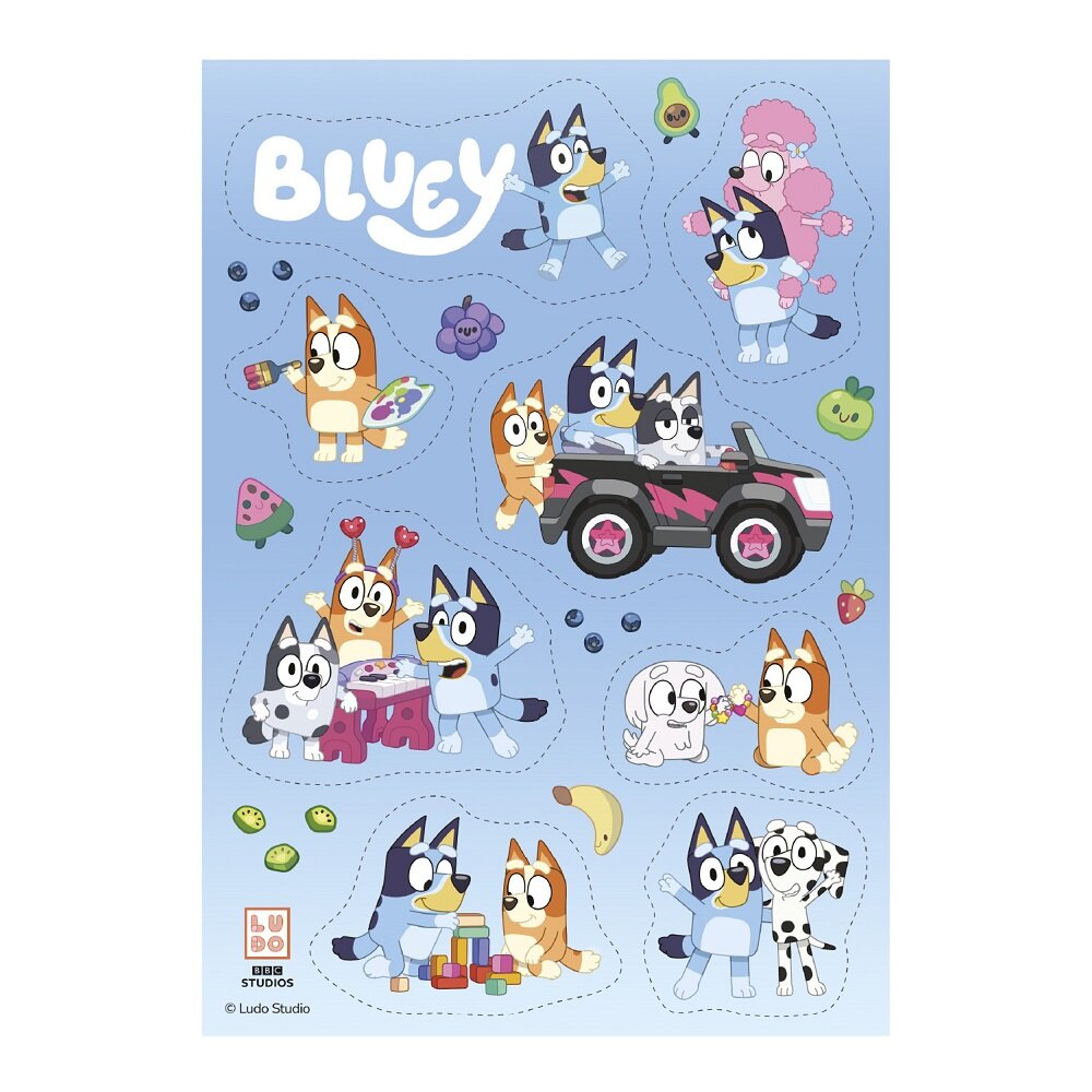 Bluey Sukkerdekorasjoner 8 stk.