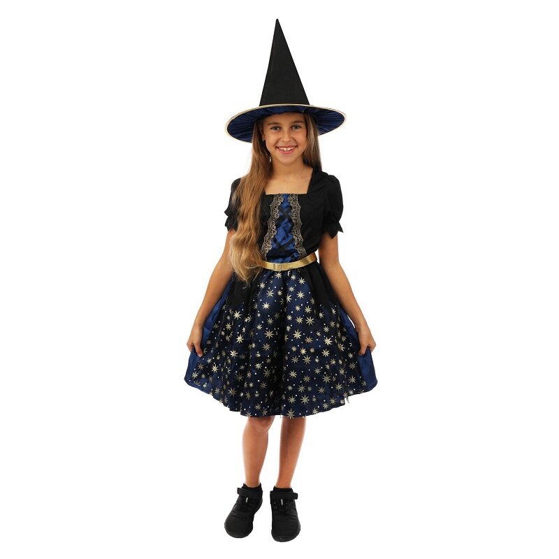 Halloween Heksekostyme Barn 5-6 år (105-116 cm)