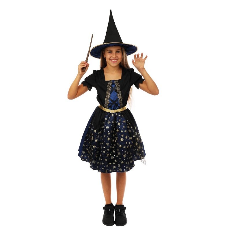 Halloween Heksekostyme Barn 5-6 år (105-116 cm)