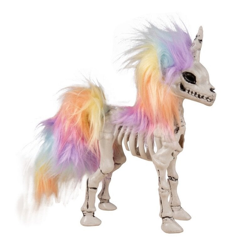 Halloweendekorasjon Enhjørningsskjelett 21 cm