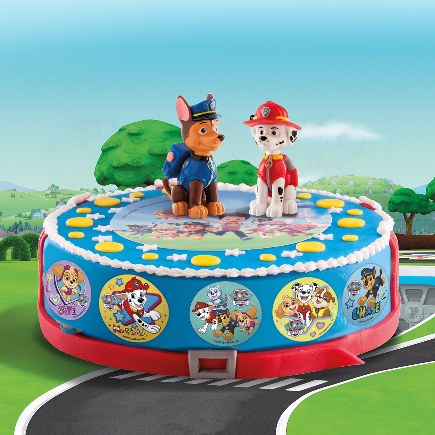 Paw Patrol - Muffinsbilder Sukkerpasta 6 stk.