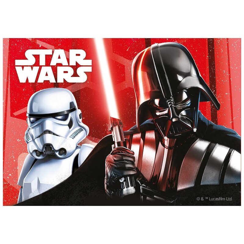 Kakebilde Star Wars - Sukkerpasta 15 x 21 cm