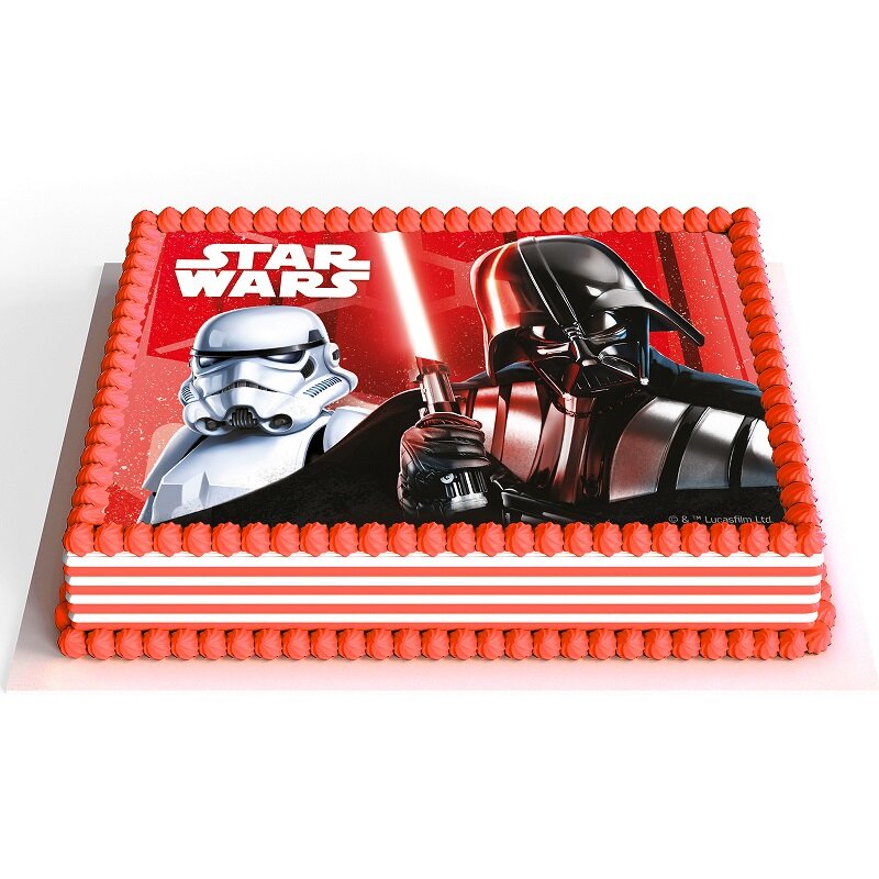Kakebilde Star Wars - Sukkerpasta 15 x 21 cm