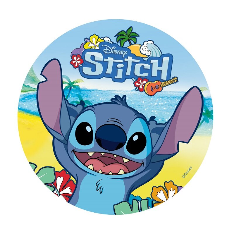 Kakebilde Lilo & Stitch - Sukkerpasta 20 cm