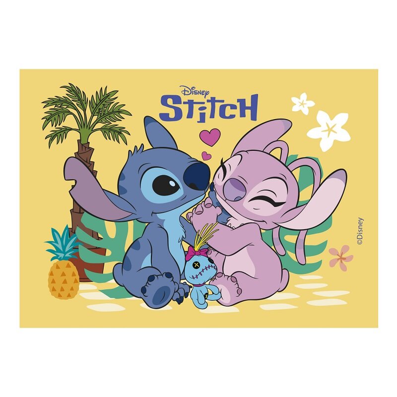 Kakebilde Lilo & Stitch - Sukkerpasta 15 x 21 cm