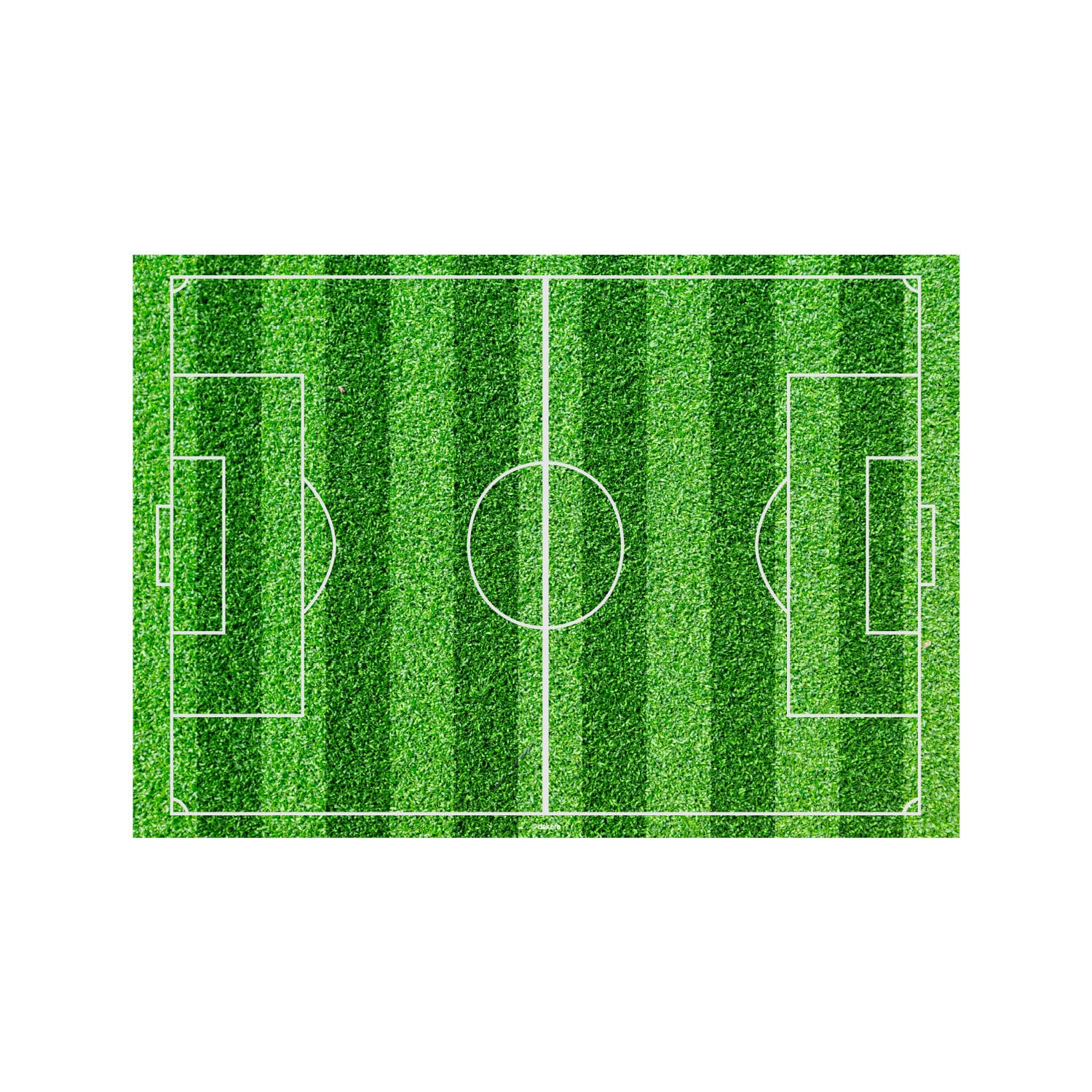 Kakebilde Fotballbane - Sukkerpasta 15 x 21 cm