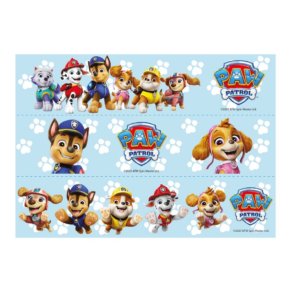 Paw Patrol Kakedekorasjonsbånd Sukkerpasta