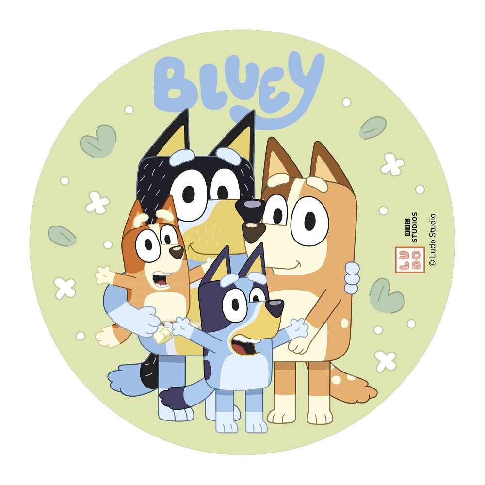 Kakebilde Bluey - Sukkerpasta 20 cm