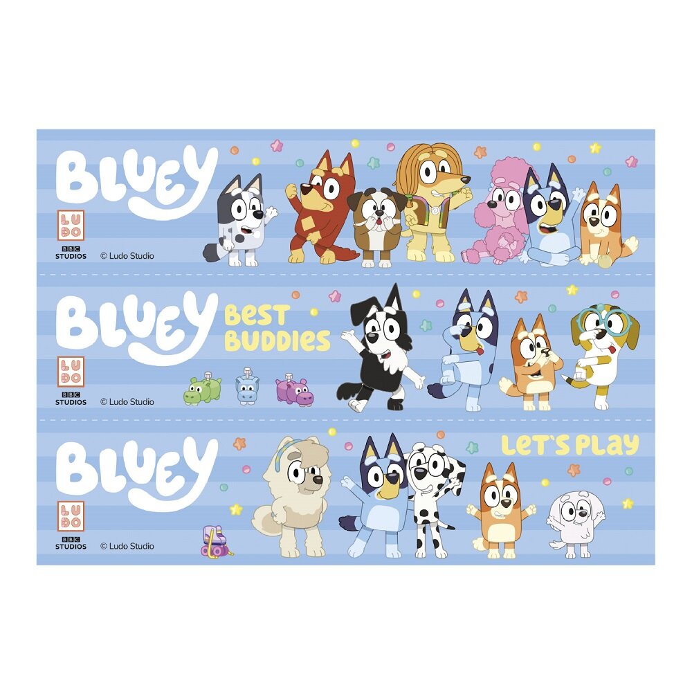 Bluey Kakedekorasjonsbånd Sukkerpasta