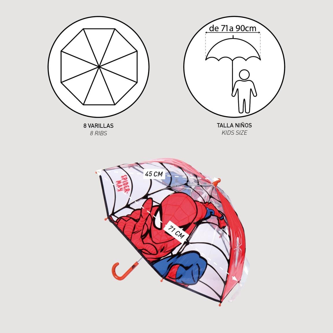 Spider-Man Barneparaply