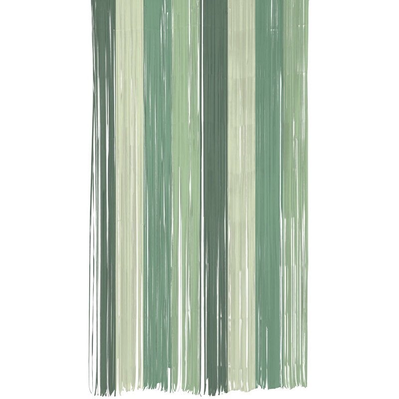 Frynsegardin av papir i grønne nyanser 100 x 200 cm