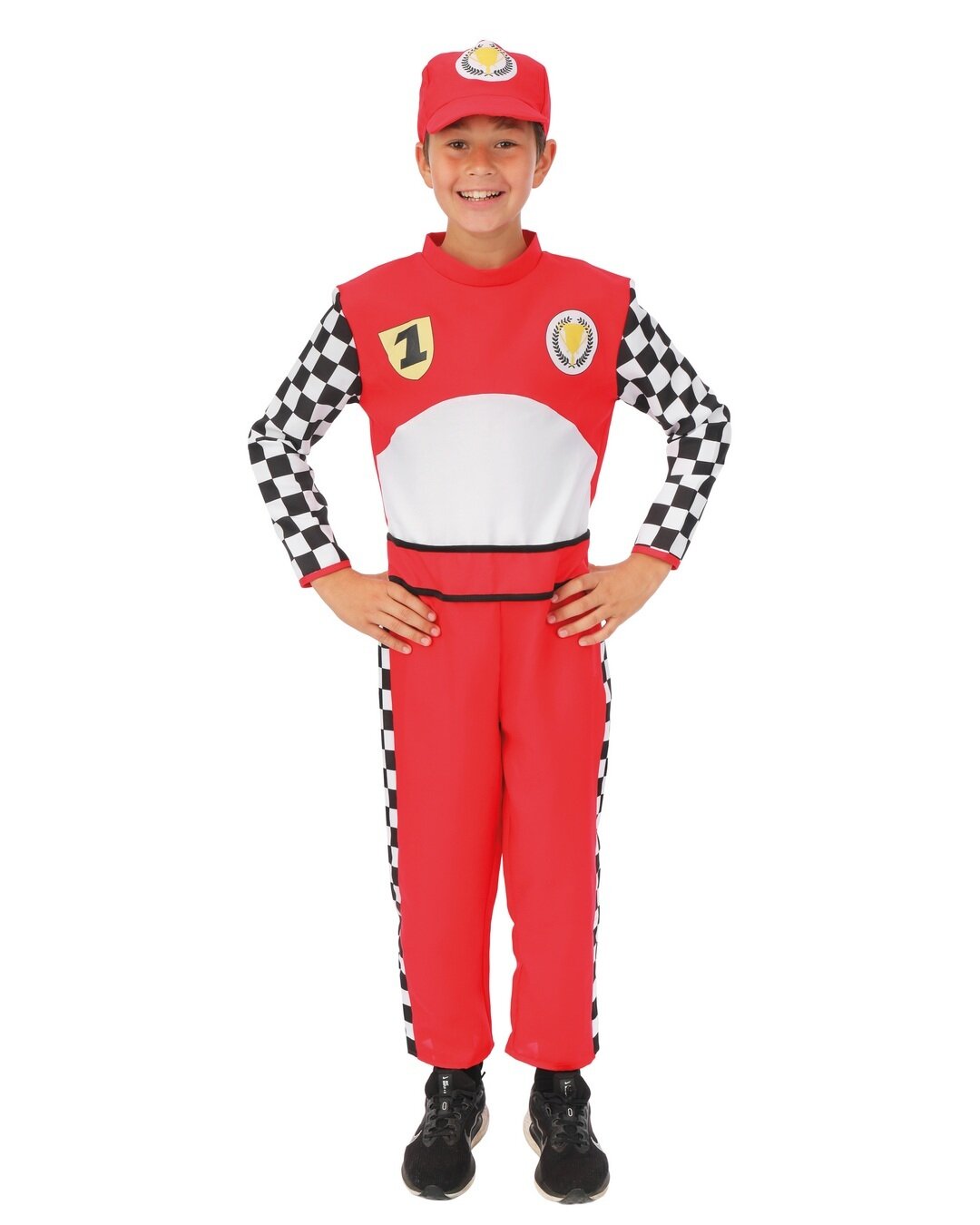 F1 Racerfører Kostyme 5-6 år