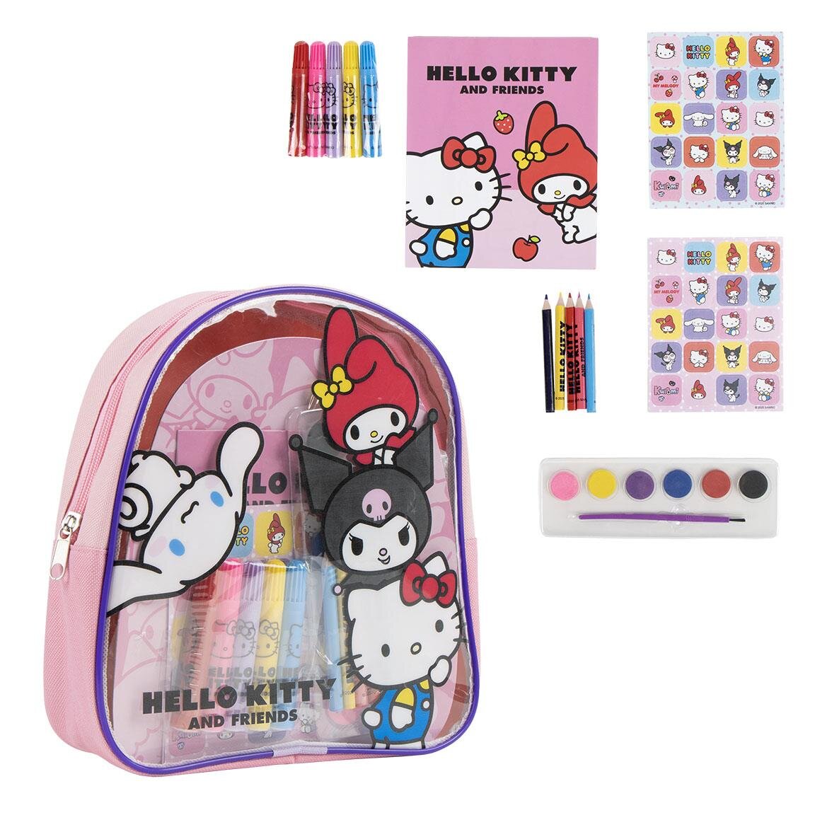 Hello Kitty - Kreativ ryggsekk med 15 deler