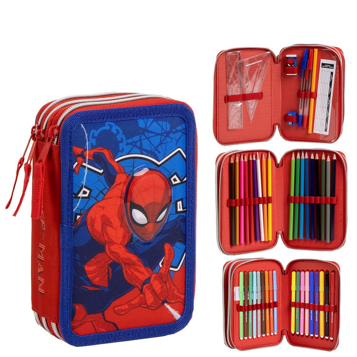 Spiderman Pennal med tilbehør