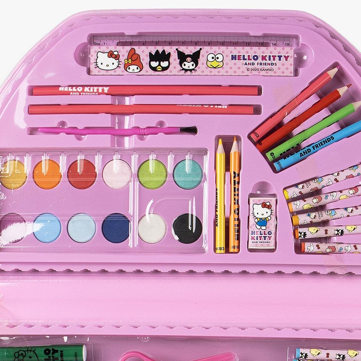 Hello Kitty - Tegne- og malesett med 50 deler
