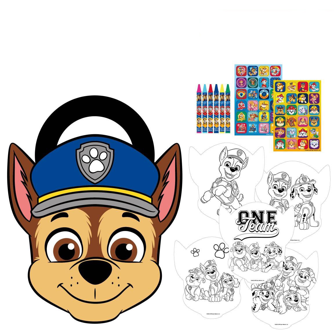 Paw Patrol Malesett med klistremerker