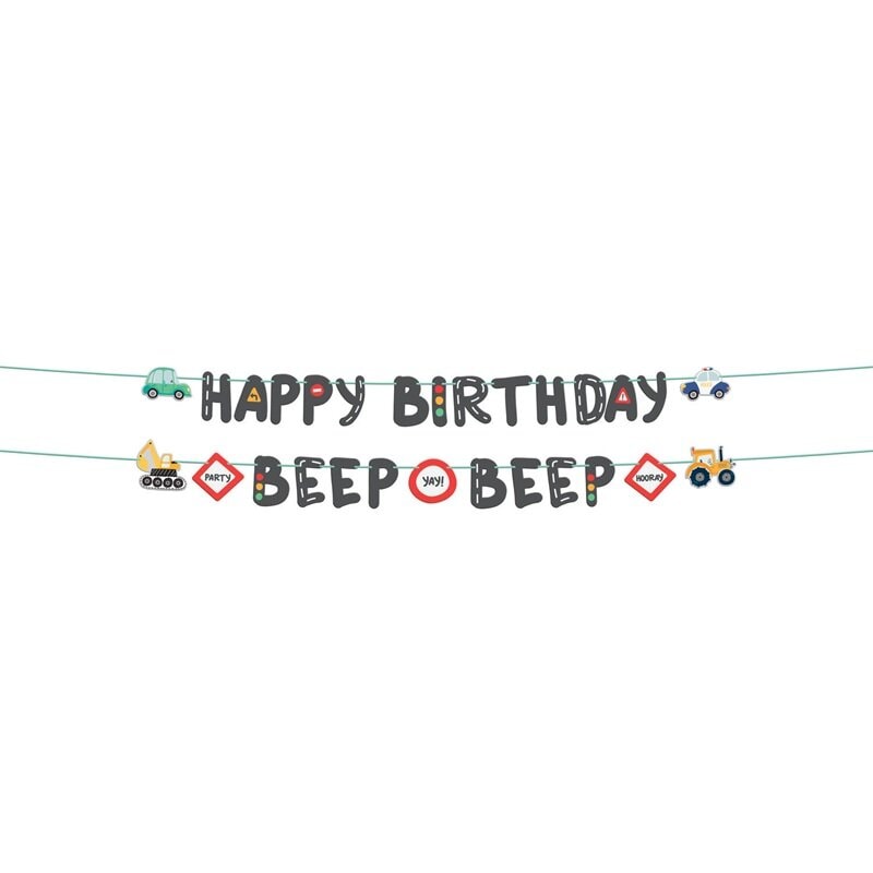 Veiarbeid Happy Birthday Girlander